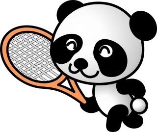 Panda Sportive Animal Stickdatei