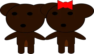 Couple Team Friends Stickdatei