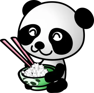 Panda Animal Nature Stickdatei – Tiere