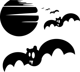 Bats Flying Vamps Stickdatei