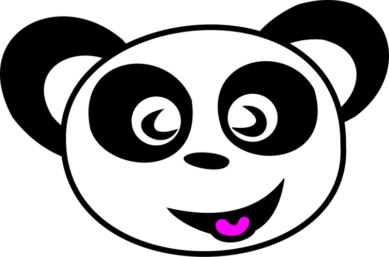 Panda Bear Creature Stickdatei – Tiere