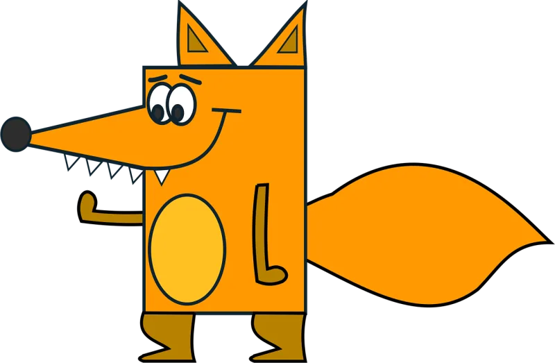 Fox Cartoon Funny Stickdatei – Tiere
