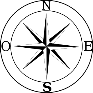 Wind rose Compass rose Cartography Stickdatei – Blumen