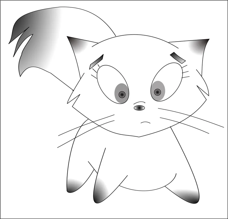 Cat Kitten Kitty Stickdatei – Tiere