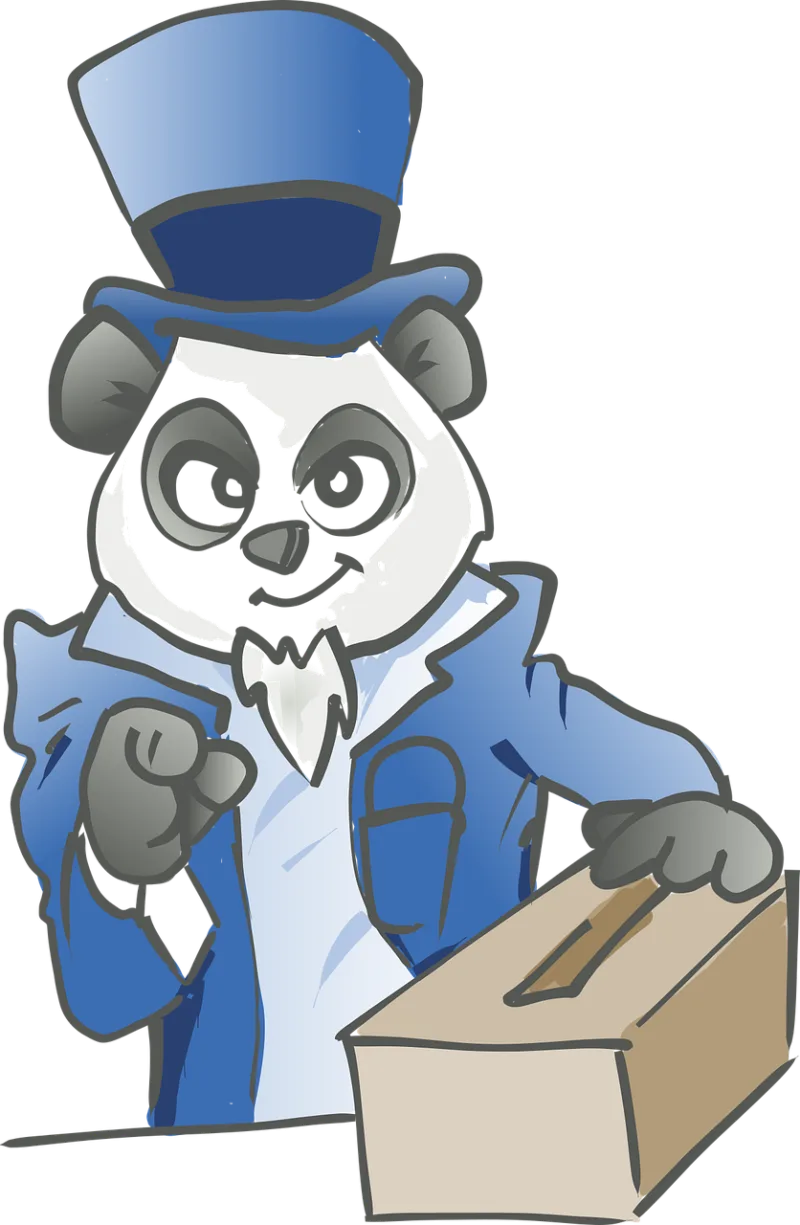 Panda Blue Cute Stickdatei – Tiere