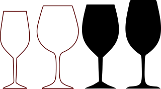 Glass Wine Drink Stickdatei