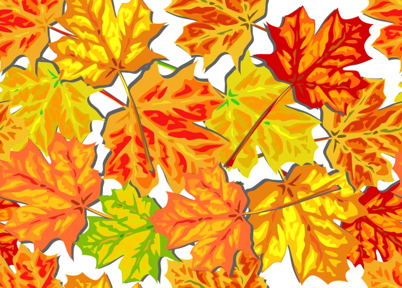 Autumn Foliage Fall Stickdatei – Natur