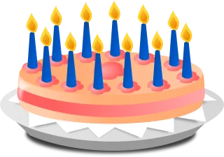 Birthday cake Candles Anniversary Stickdatei