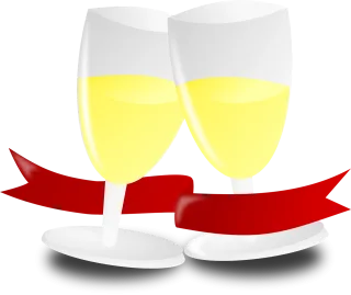 Champagne Anniversary Bottle Stickdatei