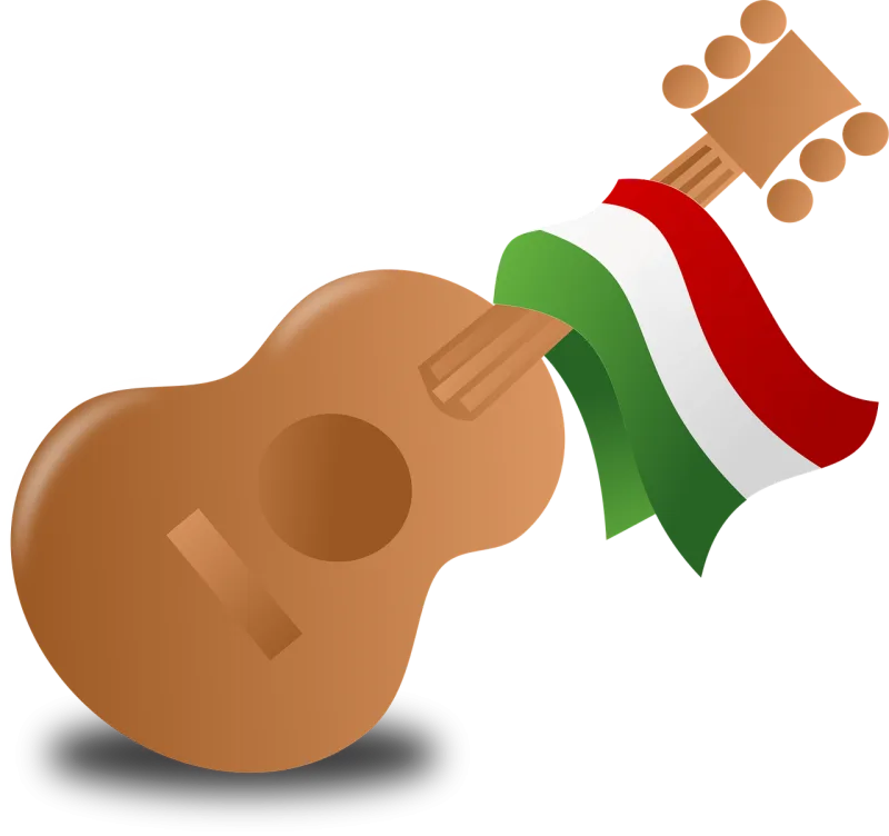 Mexico Mexico flag Guitar Stickdatei – Musik