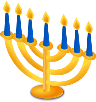 Judaism Candles Hanukkah Stickdatei