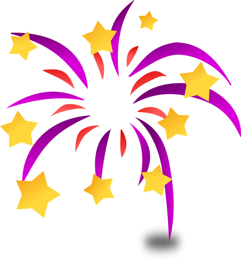 New year New year's day Fireworks Stickdatei – Weihnachten