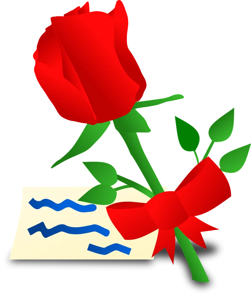Letter Flower background Rose flower Stickdatei – Blumen