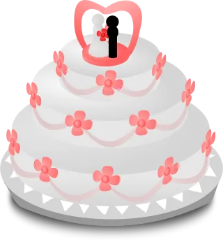 Wedding cake Wedding Whipped cream Stickdatei