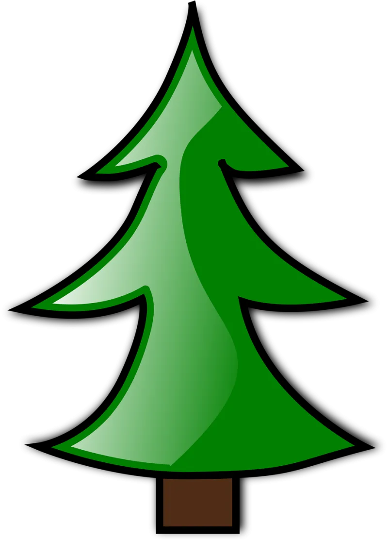 Conifer Evergreen Fir tree Stickdatei – Weihnachten