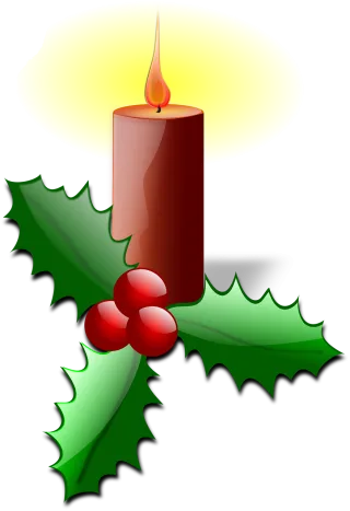 Advent Candle Flame Stickdatei