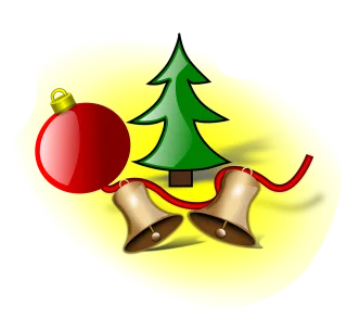 Christmas tree Bells Christmas ball Stickdatei
