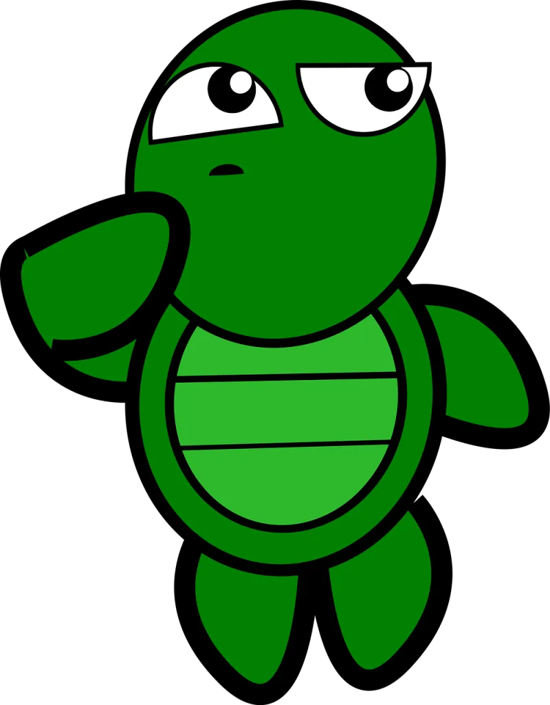 Turtle Tortoise Cartoon Stickdatei – Tiere