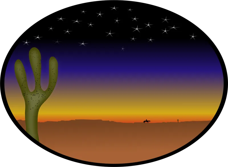 Cactus Nature Country Stickdatei – Natur
