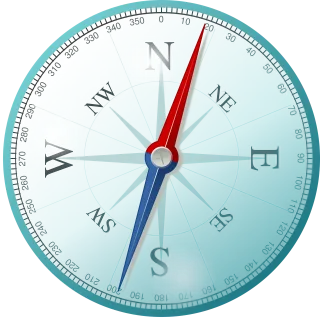 Compass East North Stickdatei