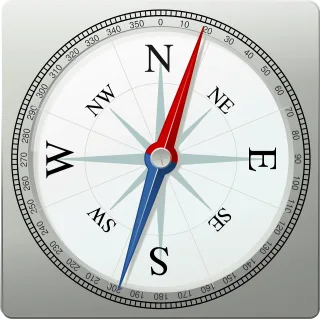 Compass East North Stickdatei