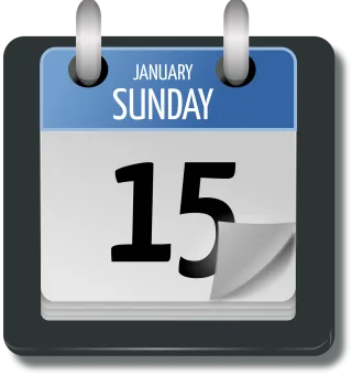 Calendar Date Sunday Stickdatei