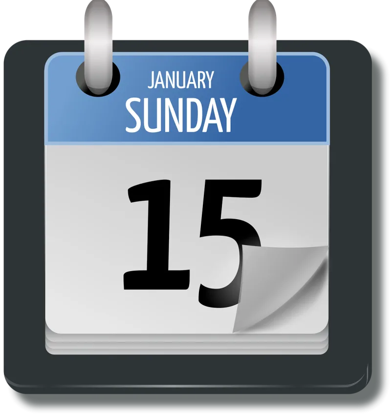 Calendar Date Sunday Stickdatei – Musik