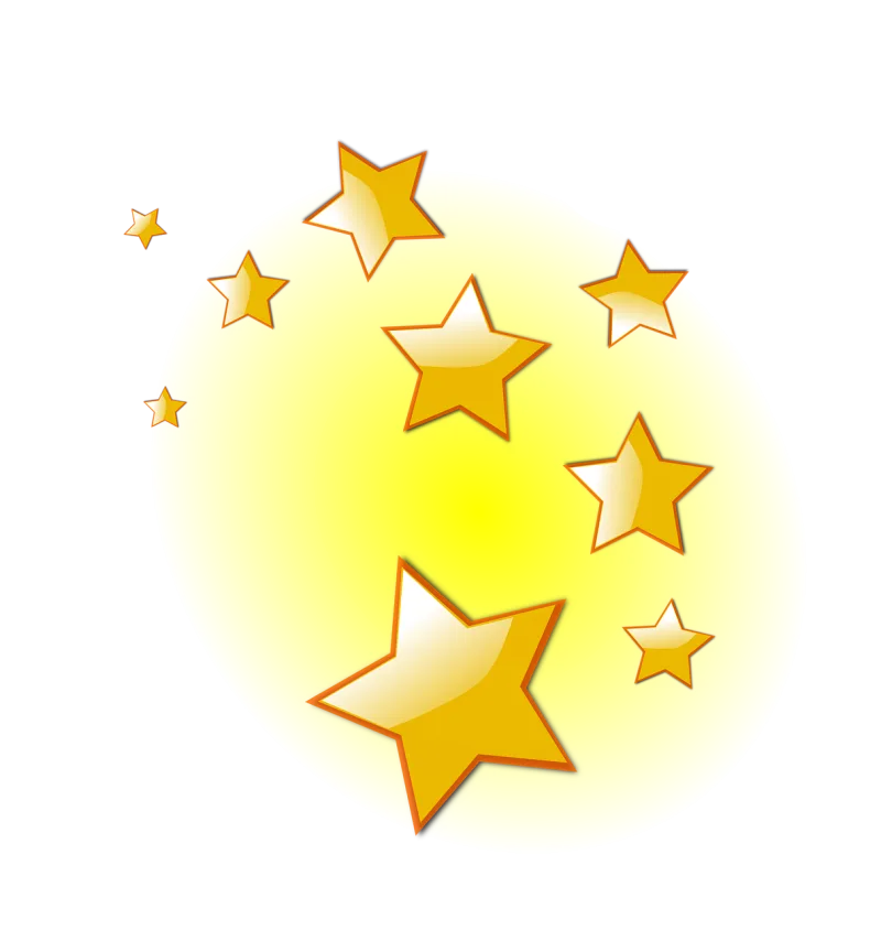 Stars Shiny Golden Stickdatei – Weihnachten