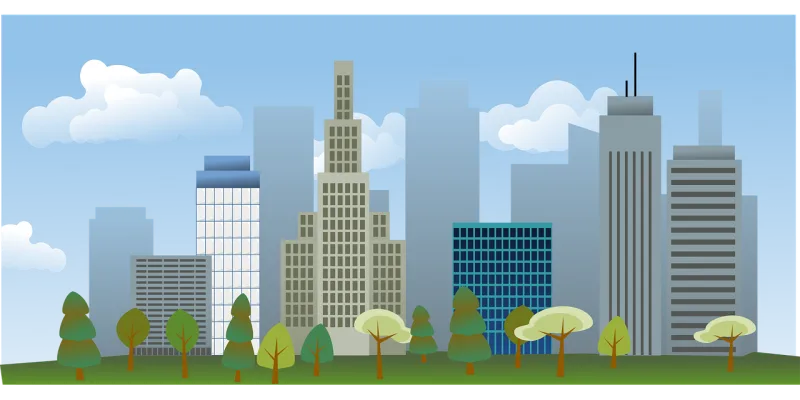 Skyscraper Building City Stickdatei – Natur