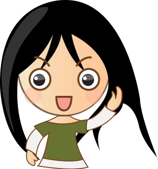 Cute Girl Smile Stickdatei – Natur