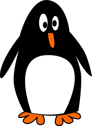 Tux Penguin Animal Stickdatei