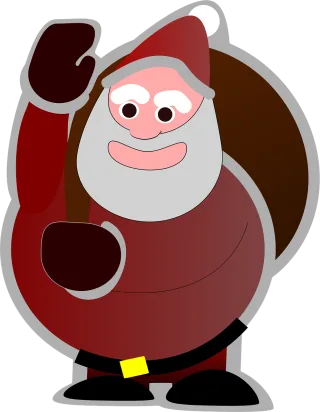 Santa claus Bag Christmas Stickdatei