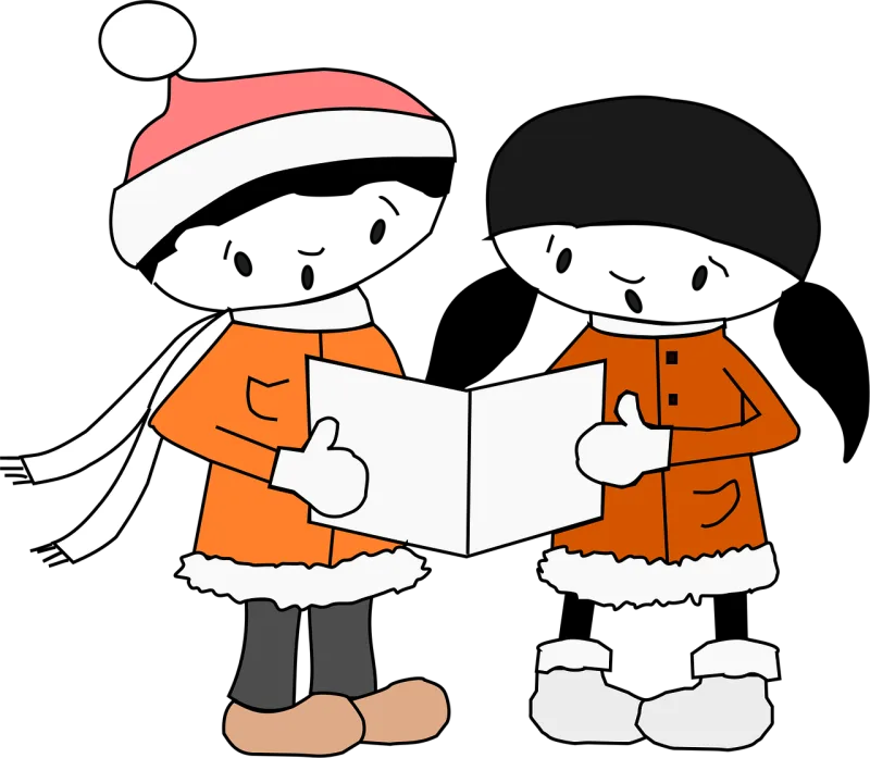Girls Planning Reading Stickdatei – Weihnachten