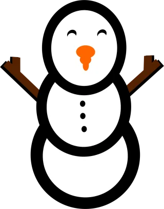 Snowman Nature Winter Stickdatei