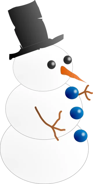 Snowman Cold Frosty Stickdatei