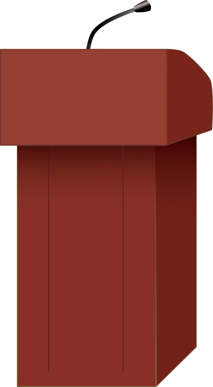 Podium Speaker Speech Stickdatei – Musik
