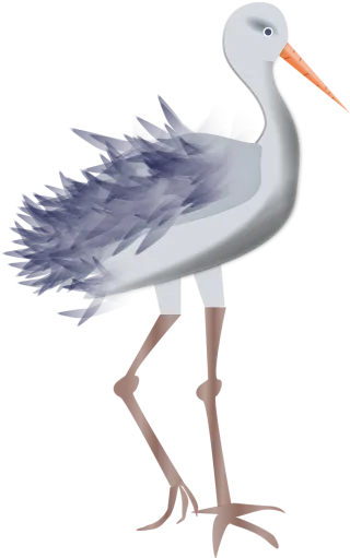 Stork Animal Bird Stickdatei