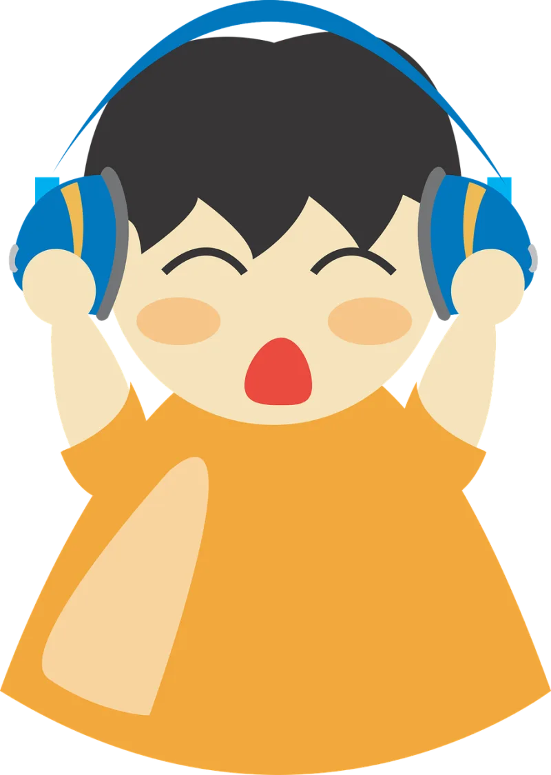 Earphones Boy Headphone Stickdatei – Musik