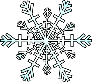 Snowflake Nature Meteorology Stickdatei