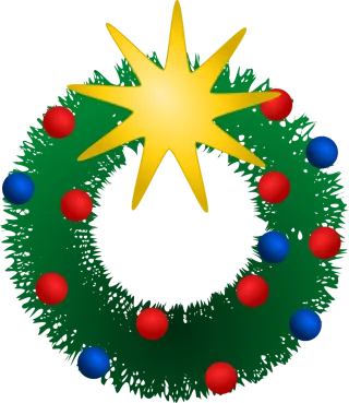 Wreath Celebration Christmas Stickdatei