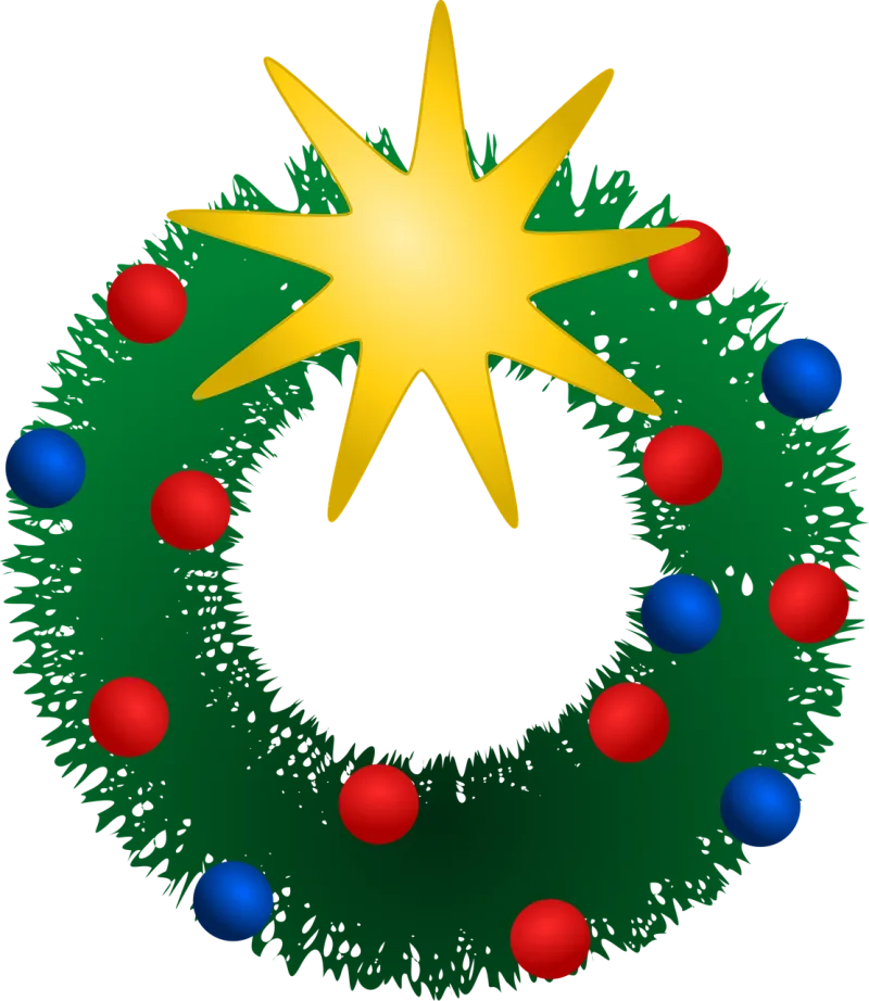 Wreath Celebration Christmas Stickdatei – Weihnachten