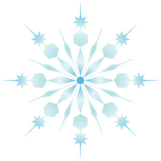 Snowflake Blue Crystal Stickdatei