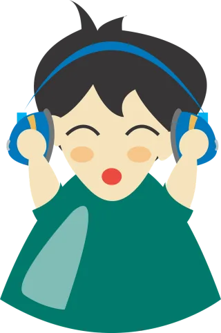 Earphones Sound Boy Stickdatei