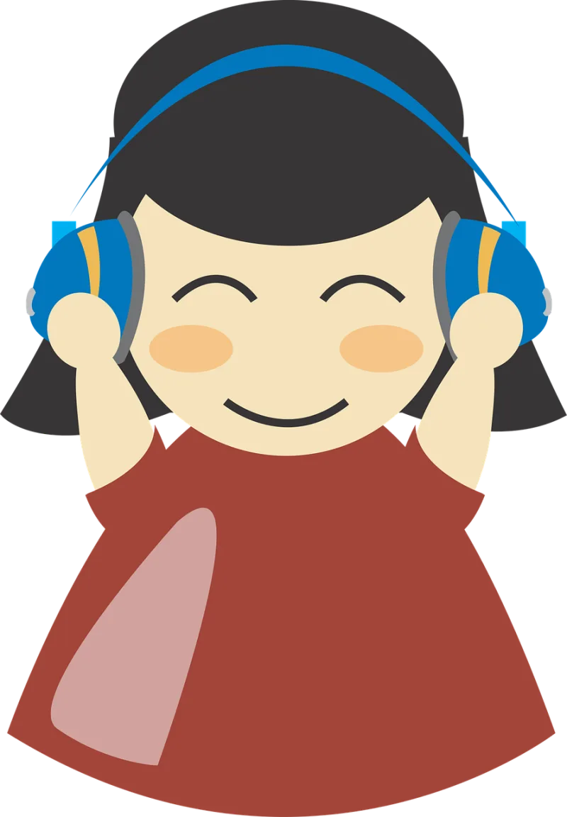 Earphones Sound Character Stickdatei – Musik