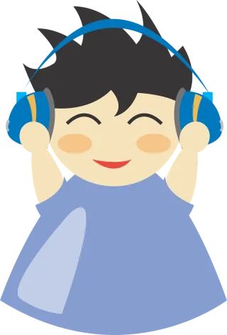 Earphones Sound Boy Stickdatei