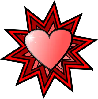 Heart Love Star Stickdatei