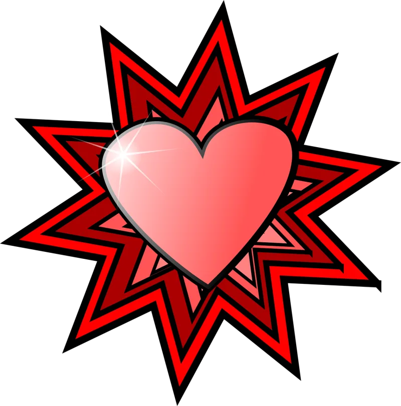 Heart Love Star Stickdatei – Weihnachten
