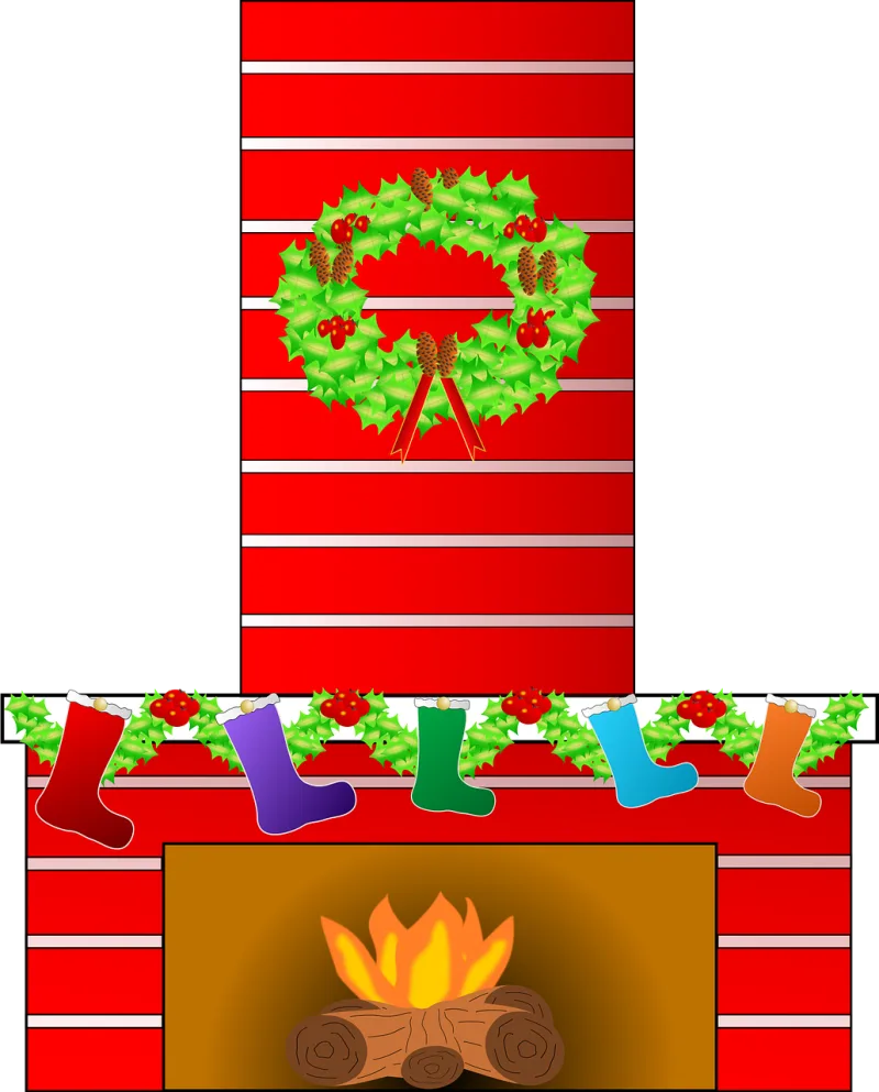 Christmas Santa claus Chimney Stickdatei – Weihnachten