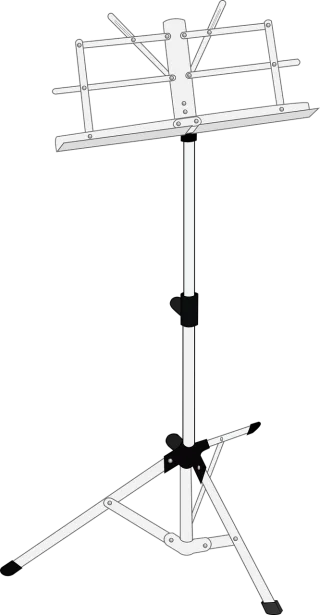 Music stand Music Stand Stickdatei – Musik