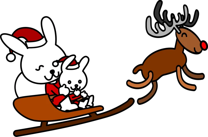 Reindeer Deer Nature Stickdatei – Weihnachten